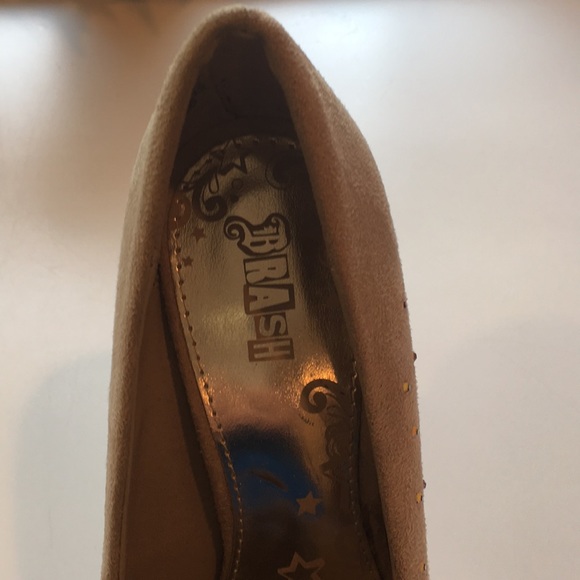 Dressy Brash Platform Heels with jewels - Size 7 - Picture 6 of 8